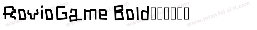 RovioGame Bold字体转换